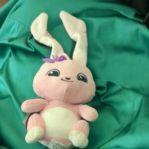 Animal Jam Plush — Pink Bunny with Purple Bow 2016